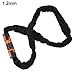for Bike Chain Lock with Keypad Combination, 7.5mm Alloy Steel Cut Resistant Heavy Duty for Bicycle and Motorcycle Lock, 70cm Weatherproof Black(1.2m)