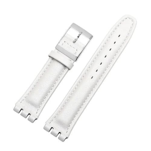 Bracelet de montre en cuir vache souple 17 mm 19 Swatch YCS