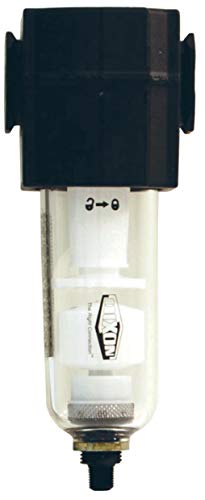 Dixon F73G-2M Series 1 Airline Filter, Manual Drain, Transparent Bowl, 1/4"