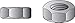 Finished Hex Nut, Stainless Steel, 100-Pk., 0.25-20