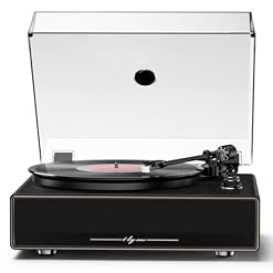 1 by ONE High Fidelity All-in-One Record Player, Vinyl Turntable with Built-in Speakers, Magnetic AT-3600L Cartridge, RCA Line Out, Belt-Drive Stereo Turntable - Les Beatles, Paul McCartney, John Lennon, RIngo Starr, George Harrison