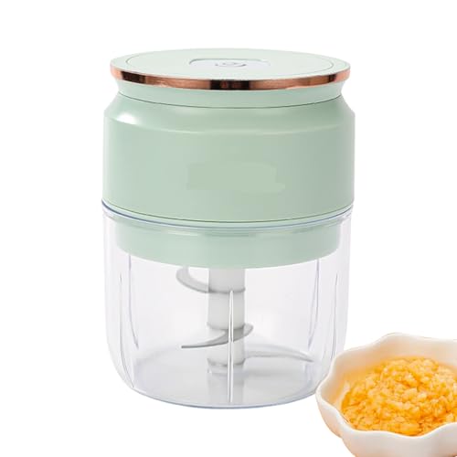Picador Eléctrico para Alimentos - Procesadora de Verduras y Cebolla con USB,Picadora Portátil Sin Cable con Tazón para Cocina, Hogar, Comida para Bebé, Ensaladas y Camping