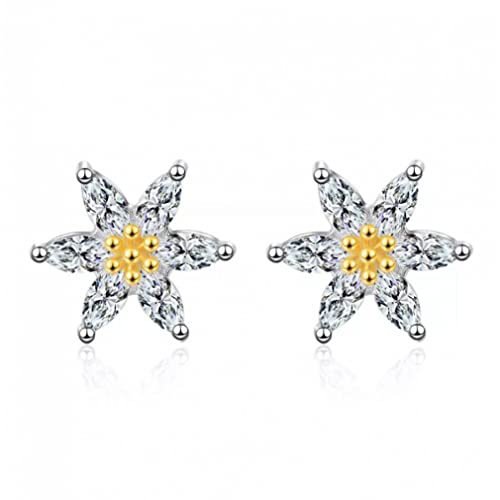 Boucles d'oreilles femme fleur en argent et zircone : le cadeau idéal