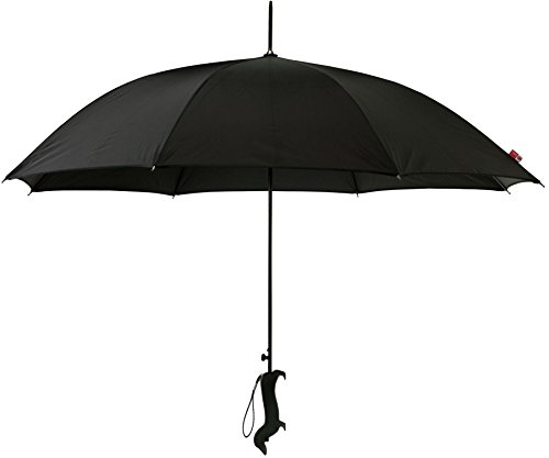 オフェス シルエット ドッグ 長傘 ジャンプ ブラック 