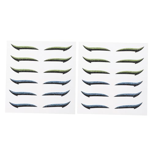 EPIGEIST 12組 ふたえ用アイラインシール 防水 汗に強い 透明二重まぶたテープ 持ち運び便利 旅行や家用に アイメイクサポート