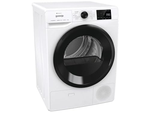 Gorenje Dpne82/GN Secadora/condensación con bomba de calor, 8 kg, 16 programas, WiFi, fabricado en Europa, tambor WaveActive/TwinAir/sensor de humedad/Naturedry/pantalla LED/eficiencia energética: A++