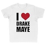 I Heart Drake Maye Kids T-Shirt Youth Medium White
