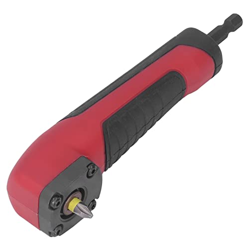 Right Angle Attachment with Bits, 90 degree Right Angle Drill Adapter 1/4 Inch Right Angle Attachment Extension Screwdriver Socket Holder