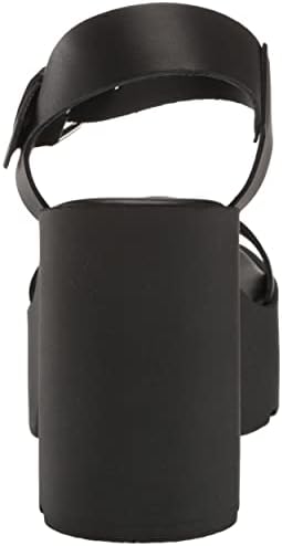 Steve Madden Women's Vesta Heeled Sandal, Black, 6 | Image 2