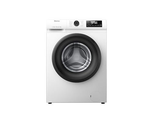 Hisense WF1Q1041BW - Lavadora, Class A, 10Kg, 1400 rpm, Alto 84.5cm x Ancho 59.5cm, Color Blanco, Función Vapor 99,9%, Lavado Rápido+, Lavado Automático, Finalización Diferida, Tecnología Inverter