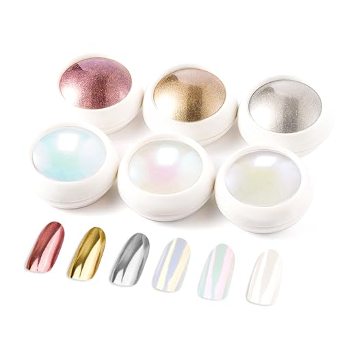 LEDSUUEI Chrome Nail Powder Set - Rose Gold