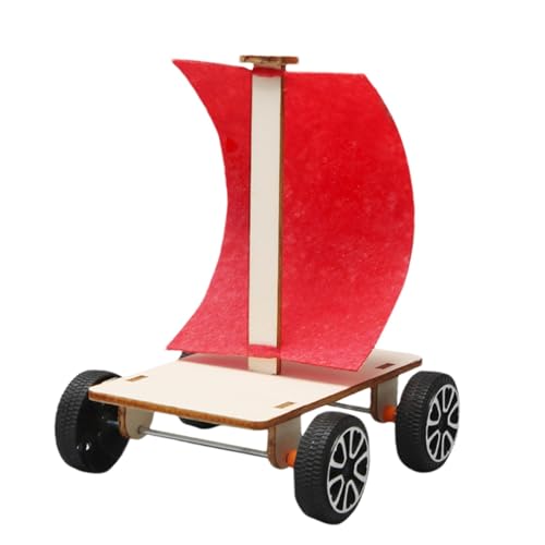 Construye un kit de construcción de coche, proyectos de tallo para niños, juguetes de construcción de vástagos - Construye tu propio coche impulsado por el viento, proyectos de construcción de madera