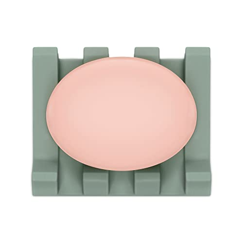 Silicone Soap Dish with Drainage, Soap Dishes for Bathroom Shower, Kitchen, Travel - Image 3