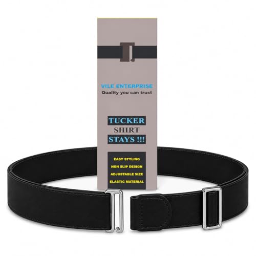 Buy cevcron Shirt Stays Elastic Adjustable Tucker Belt For Men Women,Shirt Tucker belt strap Maximum Strech,Elastic Strecheable Belt, (unisex | black) at Amazon.in - Image 2
