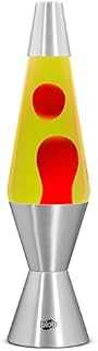 Blob Lamps Red Liquid Wax Motion Lamp - Yellow Vintage Metal 14.5"