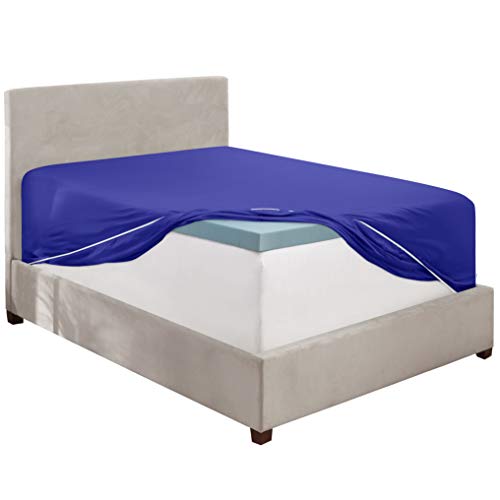 Image of Clara Clark Premier 1800 Deep Pocket Fitted Sheet, Fits up to 16 inch depth - Double Brushed Microfiber.