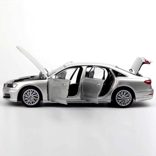 Image of DEOXY Audi A8 1:24 Diecast Scale Model Metal Pull Back Toy car for Kids with Openable Doors & Light, Music Toy Vehicle for Kids (Multicolor)