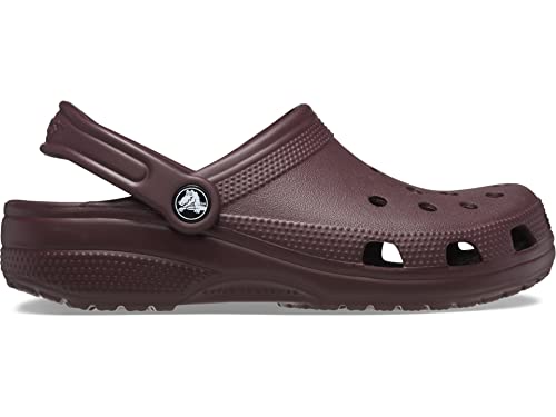 Image of crocs Unisex Adult Classic Clogs, Red Dark Cherry, 4.5 /5.5 UK