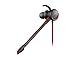 immagine 2Msi Immerse Gh10 - Cuffie Auricolari con Microfono e Telecomando, Nero/Rosso, Taglia Unica