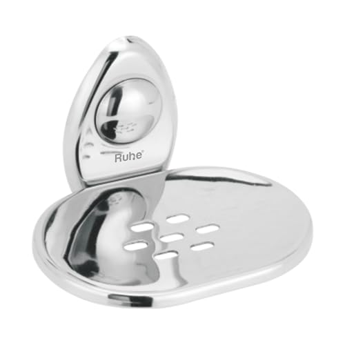 Image of Ruhe Drop Stainless Steel Soap Holder | Wall Mounted | Soap Dish Holder | Soap Stand | Soap Dish Holder For Bathroom and Kitchen |Bathroom Organizer| Soap Try For Bathroom Accessories | Gold