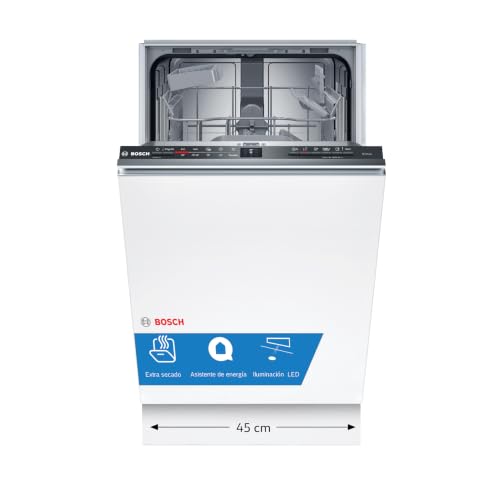 Bosch - Lavavajillas Totalmente Integrable, Serie 2, 45 cm, Blanco, SPV2HKX42E