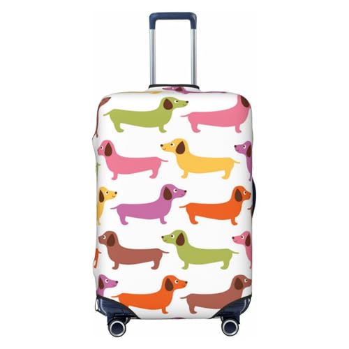 Cartoon Dog Luggage Cover, Protective Washable Suitcase Cover - Travel High Elastic Fibers Suitcase Protector Fits Small - Main Image