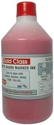 Gold Class White Board Marker Ink, 500ML | Easily refillable | Suitable for Marker Pens with Multiple Surfaces | Office Stationery | School Stationery (Red)