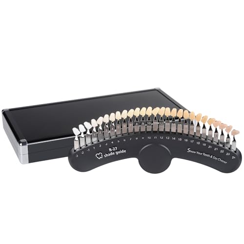 27 Colors Shade Guide Shade Chart Teeth Color Contrast Comparison