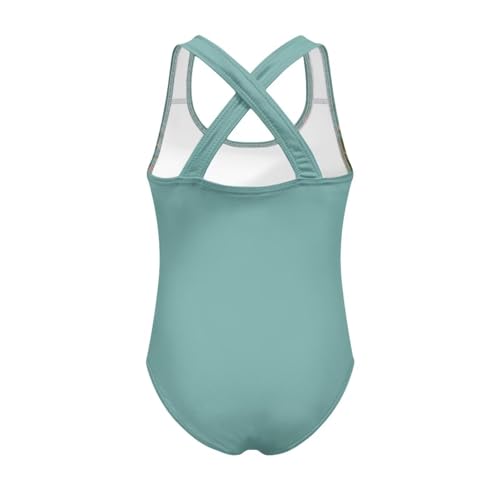 Image of One Piece Swimsuit Girls Cross-Back Bathing Suit 5-14Y Kids Swimwear Cute Swimsuits Sleeveless Bathing Suits