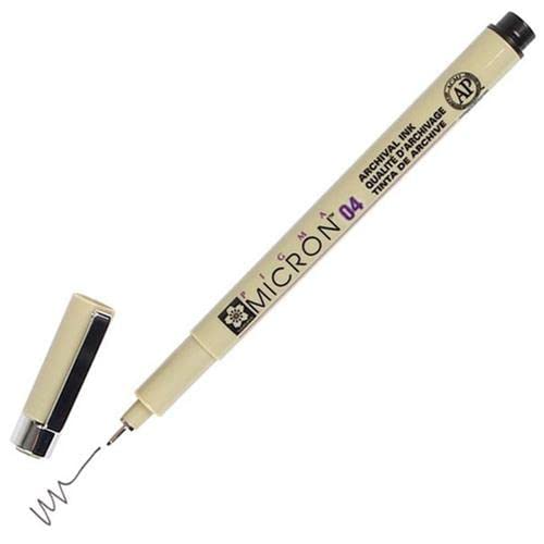 MARCADOR TECNICO NANKIN PIGMA MICRON 04 - PRETO -USO PROFISSIONAL
