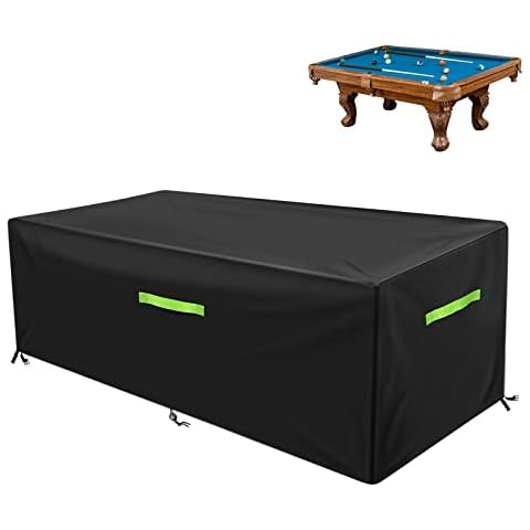 GEMITTO Pool Table Cover, Waterproof Polyester Fabric Cover