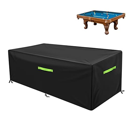 GEMITTO 7/8/9 ft Pool Table Cover, Waterproof Billiard Cover Polyester Fabric for Snooker Billiard Table (102x53x32in)