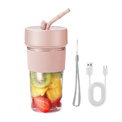 licuadora portátil rápida Fresh Juice - Batidora de viaje personal portátil de 350 ml para batidos, batidos, batidos portátiles de tamaño pequeño | Mezclador de jugo de frutas
