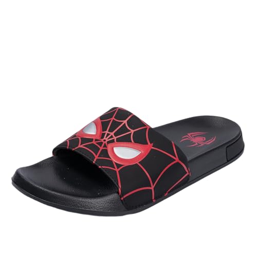 Image of Marvel Men's Slides - Official Spiderman, Deadpool, Wolverine & Hulk Lightweight Non-Slip Comfort Sandals, Sizes 6-13