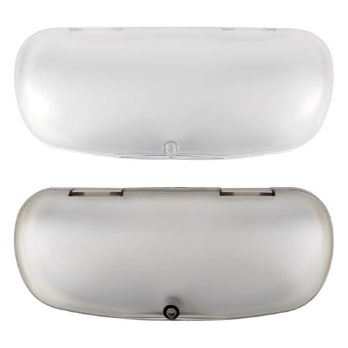 Image of Hard Shell Glasses Cases, Frosted Translucent Eyeglasses Case For Women,Glasses Case With Magnetic Closure