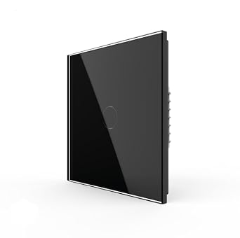 LIVOLO Zigbee Smart Touch Switch, Wall Light Panel, App Control with Gateway,Wireless Smart Wall Lamp Switch with Led Backlight,Compatible Alexa Voice Controll Need Hub,No Neutral,1 Gang 1 Way Black