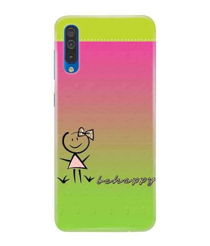 Image of Be Happy Printed Hard Back Case Cover Compatible for Samsung Galaxy A50 / Samsung A50S / Samsung A30S (Multicolor) - D1664
