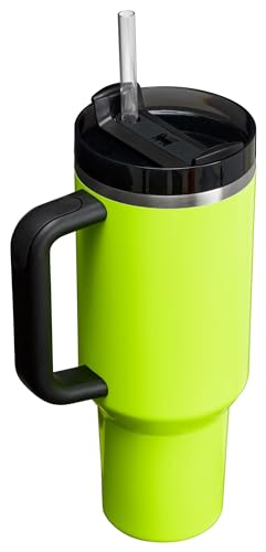 Image of STANLEY Quencher H2.0 Tumbler with Straw 40 oz | Flowstate 3-Position Lid | Cup Holder Compatible for Travel | Insulated Stainless Steel Cup | BPA-Free | Neon Yellow