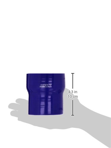 Image of HPS HTSR-300-350-L4-BLUE Silicone High Temperature 4-ply Reinforced Reducer Coupler Hose, 50 PSI Maximum Pressure, 4 inch Length, 3 inch > 3-1 /2 inch ID, Blue