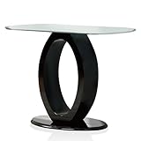 Furniture of America Modine Sofa Table, 54' x 17.75' x 26.25', Black