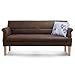 Produktbild Cavadore 3-Sitzer Sofa Kira mit Federkern / Sitzbank für Küche, Esszimmer / Inkl. Armteilfunktion / 189 x 94 x 81 / Antiklederoptik braun