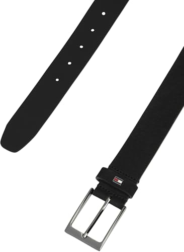 Tommy Hilfiger Herren Gürtel Layton 3,5 cm aus Leder, Schwarz (Black), 105 cm – Ansicht 3