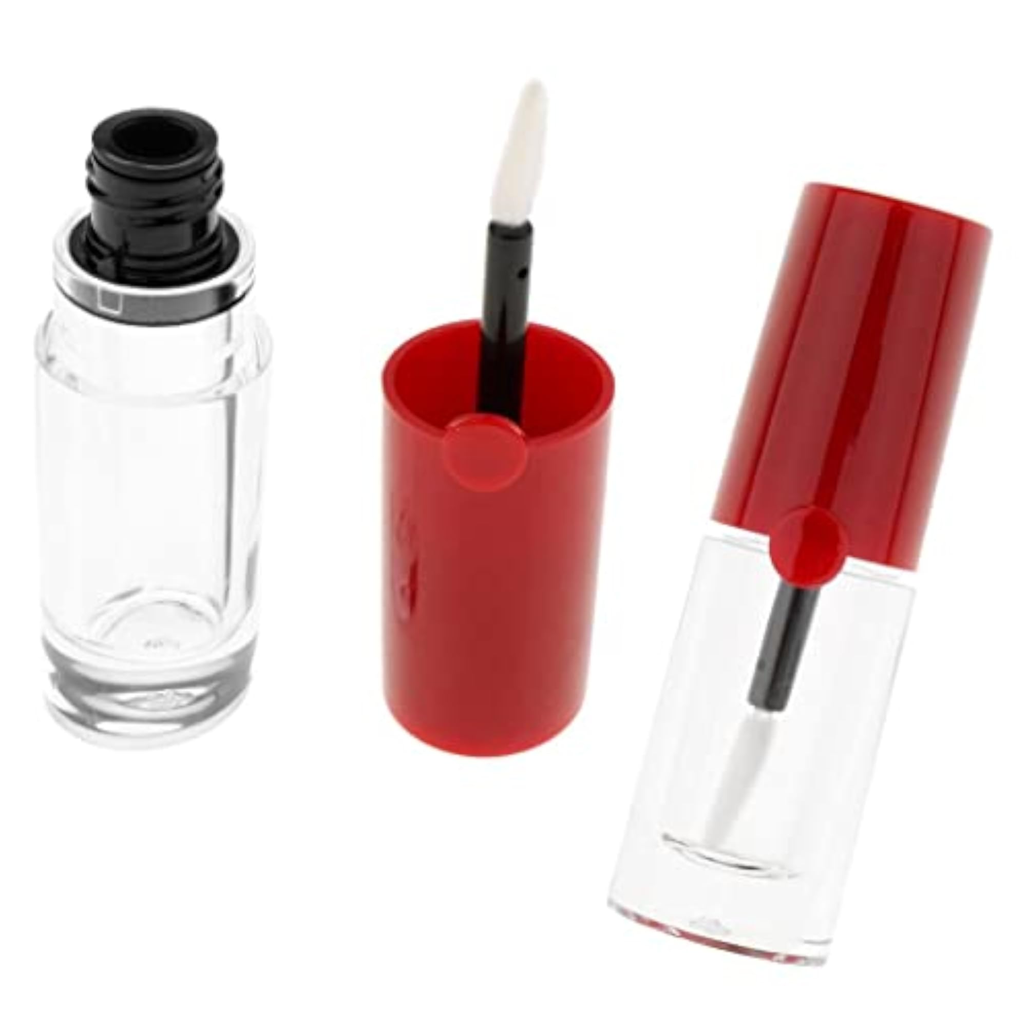 2x 5ML Empty Lip Gloss Tube Containers with Brush