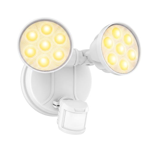SZPOWER 45W Motion Sensor Outdoor Lights, Hardwired Flood Light Outdoor
