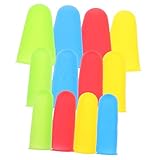 HOODANCOS 12 pièces Protège-doigts Silicone Antidérapant Couvre-doigts Élastiques Mult...