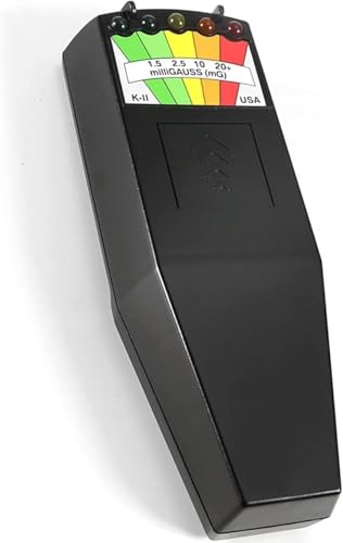 K2 EMF Meter, Handheld Elektromagnetischer Strahlungsdetektor, 5 LED Anzeige EMF-Detektor für Geisterjagd, Magnetfeldmonitor 50 Hz–20.000 Hz, Tragbarer EMF Messgerät für Zuhause, Büro und paranormal U
