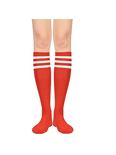 Image of Century Star Knee High Socks for Women Long Tube Socks with Stripes | Soft, Skin Friendly And Stretchy, Vibrant Colors Perfect For Daily Wear, Sports, Halloween And Christmas
