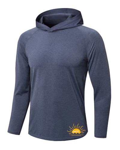 MEETYOO Sweat à Capuche et t-Shirt UV UPF50+ pour Homme – Respirant, aéré et séchage Rapide, idéal pour Le Fitness, la pêche, la randonnée et d'autres...