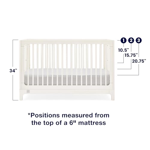 Image of babyGap Wren 4-in-1 Convertible Crib by Delta Children - Greenguard Gold Certified, Antique White