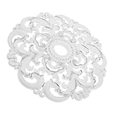 Élégance européenne : cette rosace décorative de plafond, inspirée des modèles classiques en plâtre, apporte une touche européenne raffinée à tout espace et rehausse le style et le charme de votre pièce. facile à installer, elle repose sur une base ronde sculptée